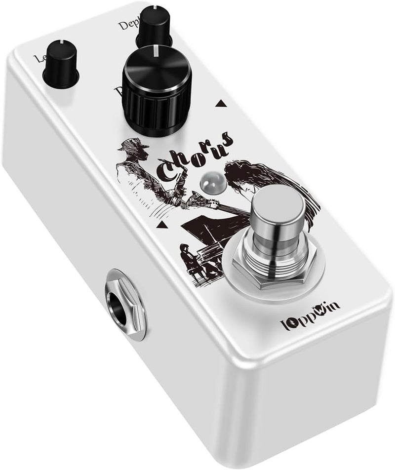IOppWin Pure Analog Chorus Guitar Pedal - Warm, Clear Chorus Tone with Spacey Vibe, True Bypass, Mini Metal Enclosure (DC 9V, 9mA) - Image 5
